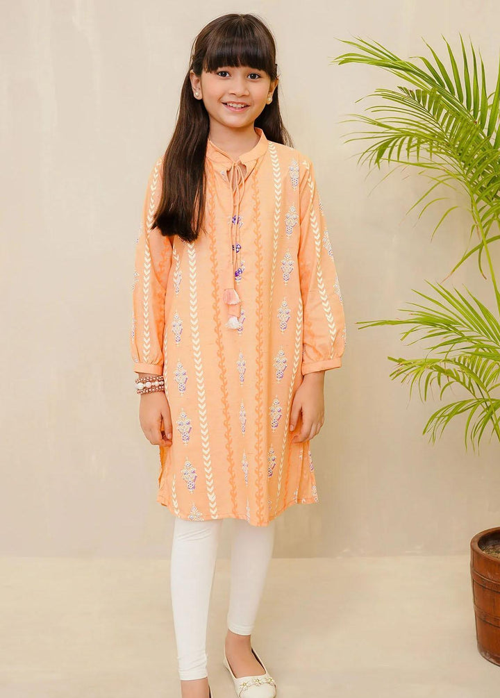 Ochre Cotton Casual Kurti for Girls -  OFK-PRC-21