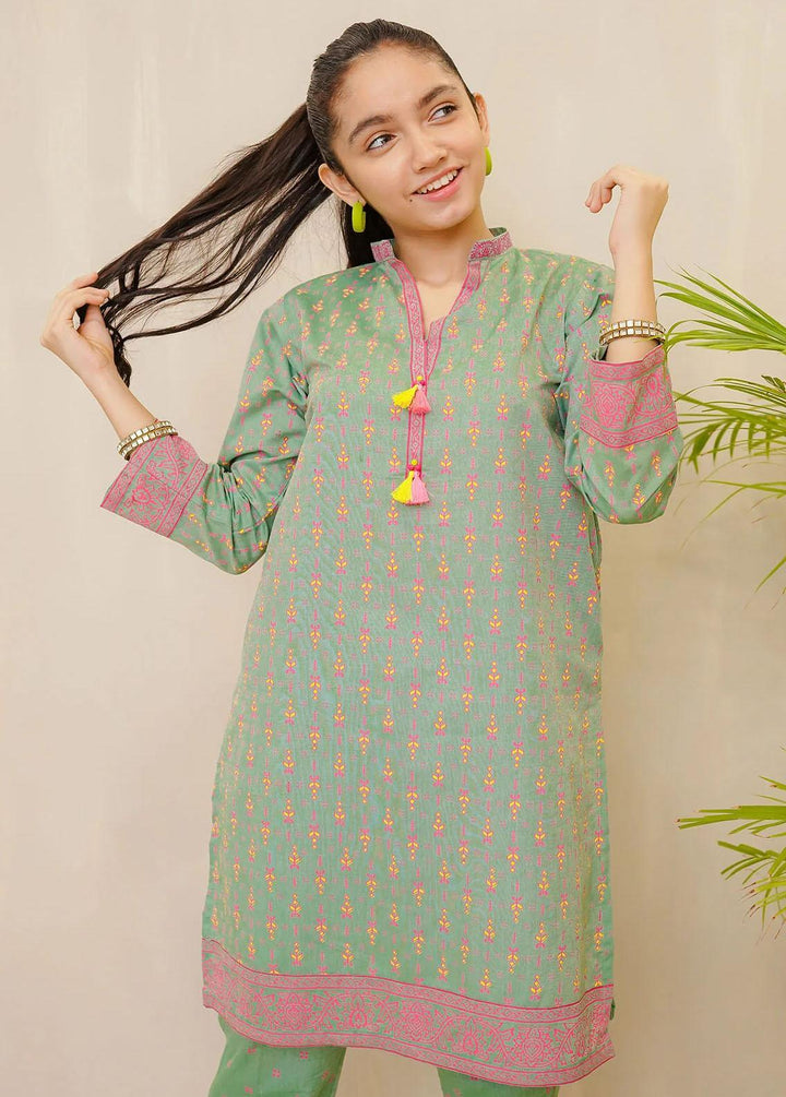 Ochre Cotton Casual 2 Piece Suit for Girls -  OFW-COR-22