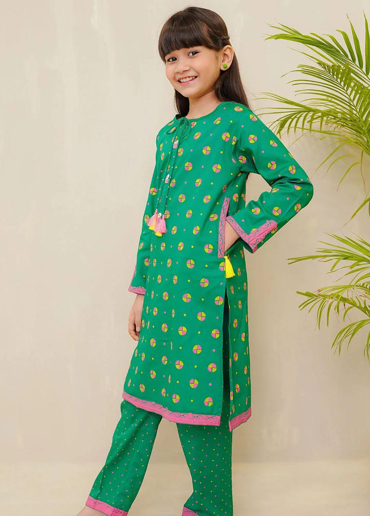 Ochre Cotton Casual 2 Piece Suit for Girls -  OFW-COR-23