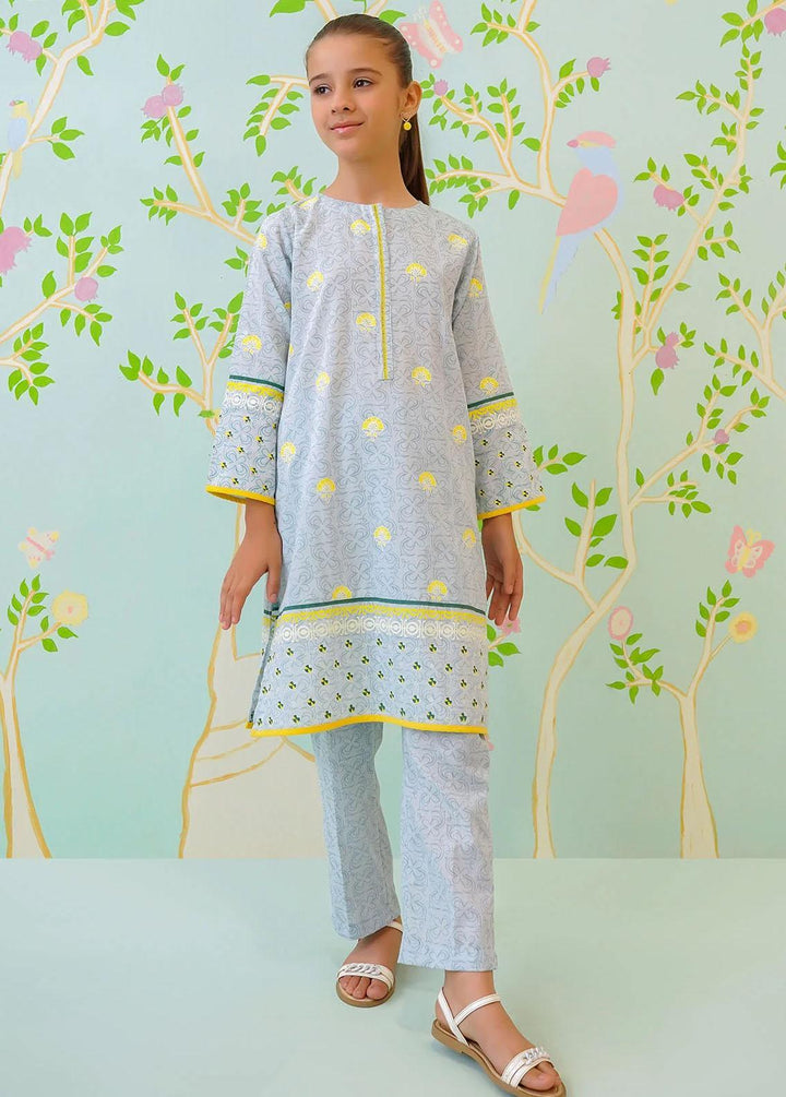 Ochre Cotton Casual 2 Piece Suit for Girls -  OFW-COR-44
