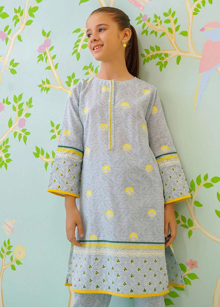 Ochre Cotton Casual 2 Piece Suit for Girls -  OFW-COR-44