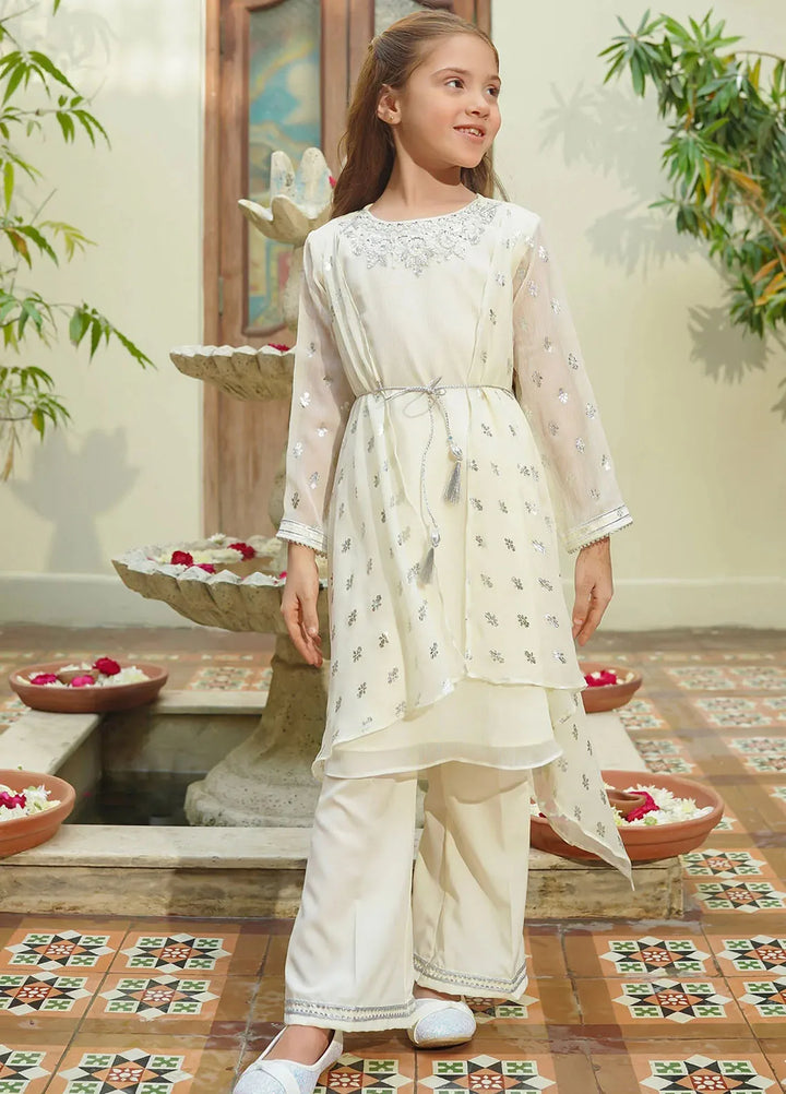 Ochre Pret Casual Chiffon 2 Piece Suit For Girls OFW-AC-48