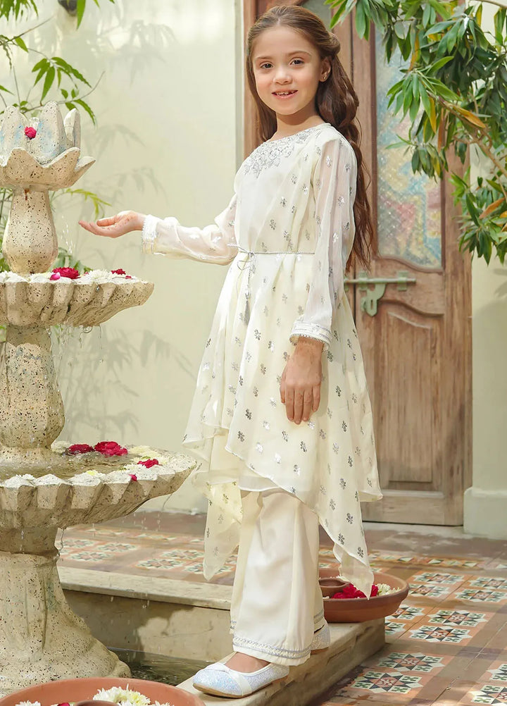 Ochre Pret Casual Chiffon 2 Piece Suit For Girls OFW-AC-48