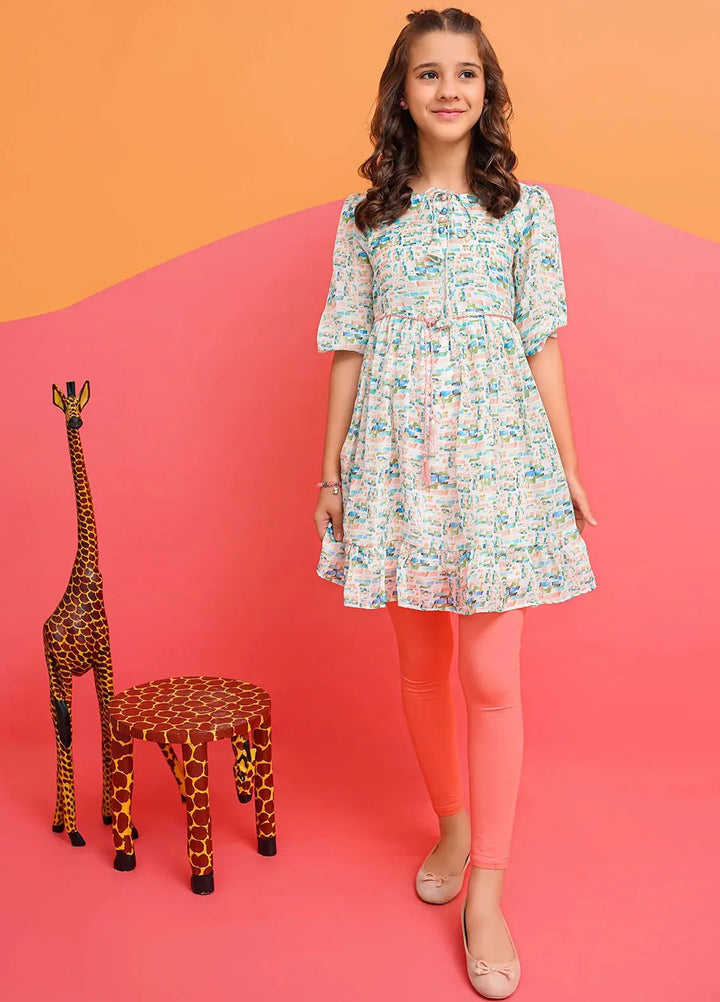 Ochre Pret Casual Chiffon Top for Girls OWT-613