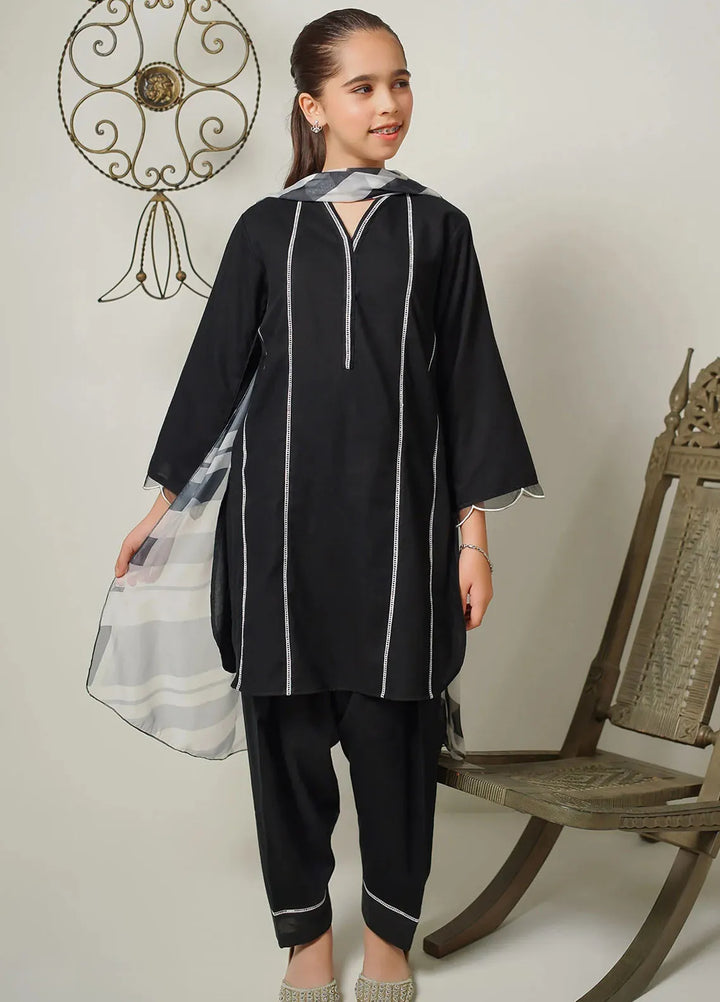 Ochre Pret Casual Cotton 3 Piece Suit For Girls OFW-MRM-07