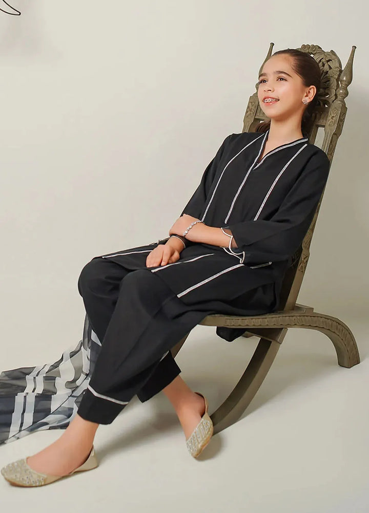 Ochre Pret Casual Cotton 3 Piece Suit For Girls OFW-MRM-07