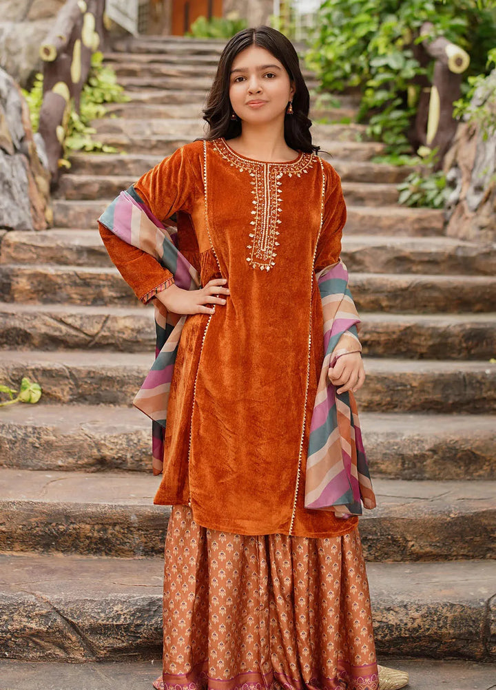 Ochre Pret Casual Velvet 3 Piece Suit OVF-41