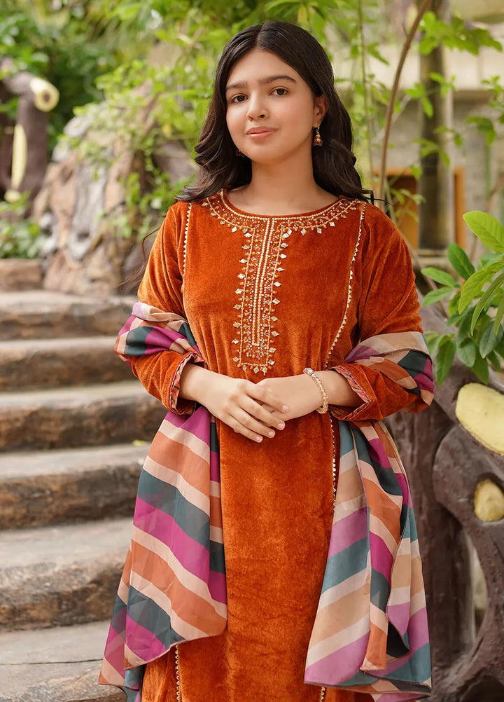 Ochre Pret Casual Velvet 3 Piece Suit OVF-41