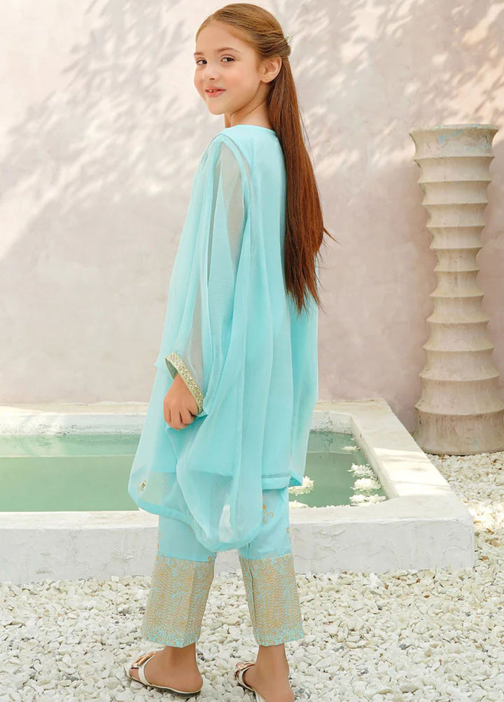 Ochre Pret Eastern Chiffon 2 Piece Suit OFW-AC-22