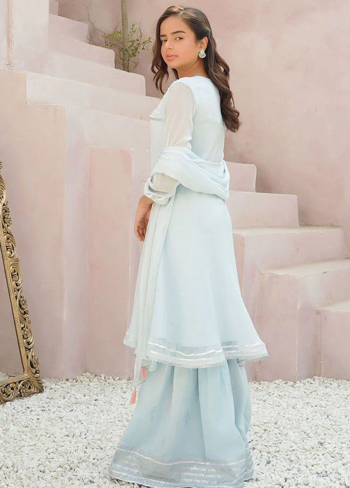 Ochre Pret Eastern Chiffon 3 Piece Suit OFW-AC-40