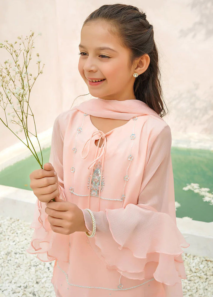 Ochre Pret Eastern Chiffon 3 Piece Suit OFW-AC-50