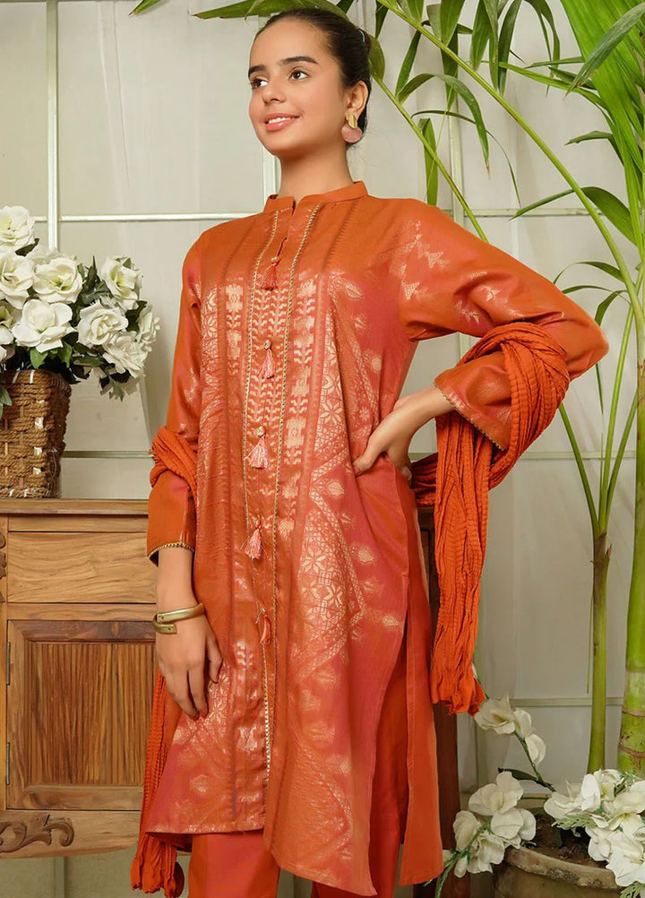 Ochre Pret Eastern Cotton 3 Piece Suit OFW-JB-25