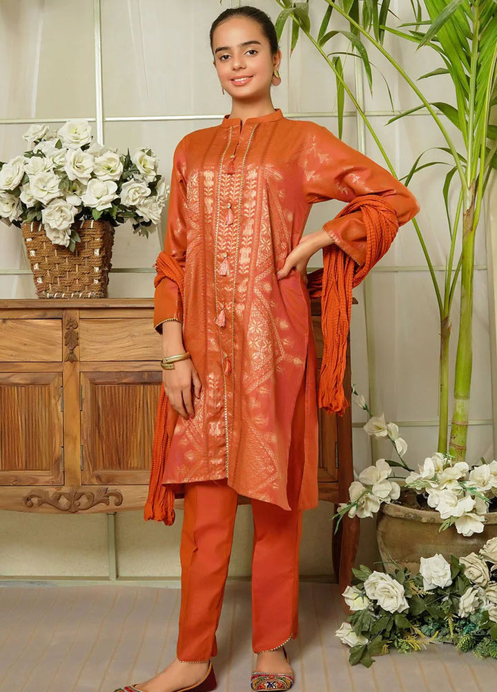 Ochre Pret Eastern Cotton 3 Piece Suit OFW-JB-25