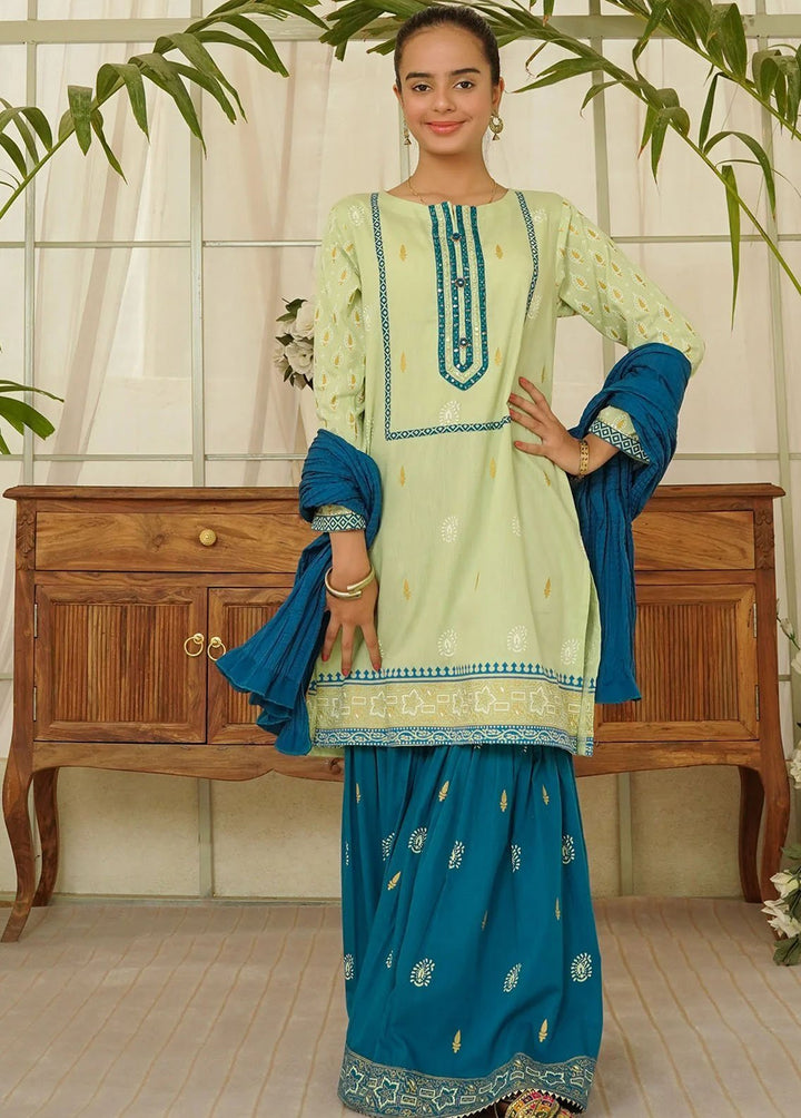 Ochre Pret Eastern Cotton 3 Piece Suit OFW-RJ-07