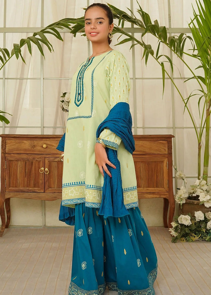 Ochre Pret Eastern Cotton 3 Piece Suit OFW-RJ-07