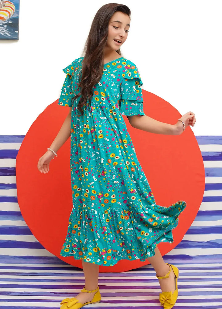 Ochre Pret Embroidered Boski Dress OWLL-08