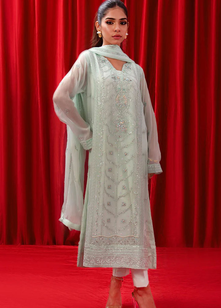 Ochre Pret Embroidered Chiffon 3 Piece SOF-03