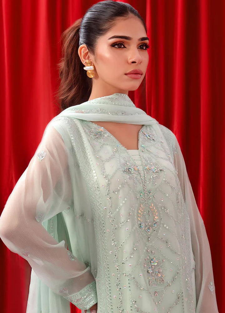 Ochre Pret Embroidered Chiffon 3 Piece SOF-03