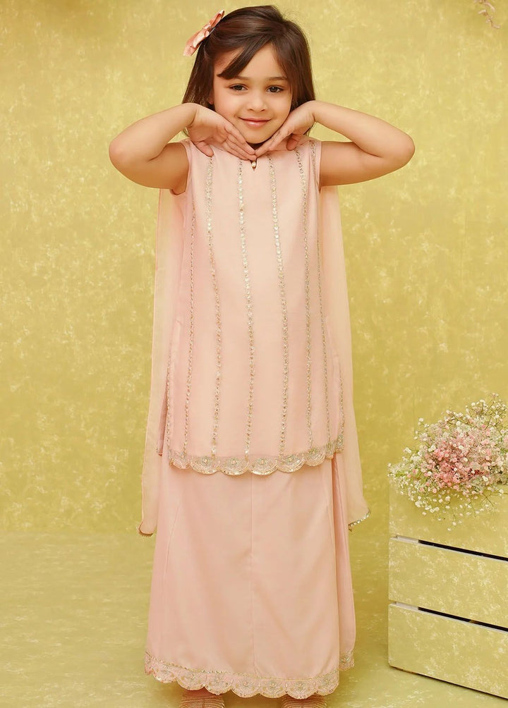 Ochre Pret Embroidered Chiffon 3 Piece Suit INCF-02