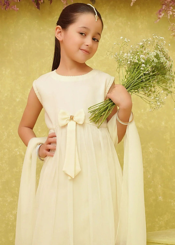 Ochre Pret Embroidered Chiffon 3 Piece Suit INCF-06