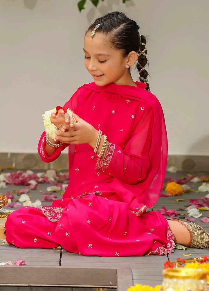 Ochre Pret Embroidered Chiffon 3 Piece Suit INSHD-02