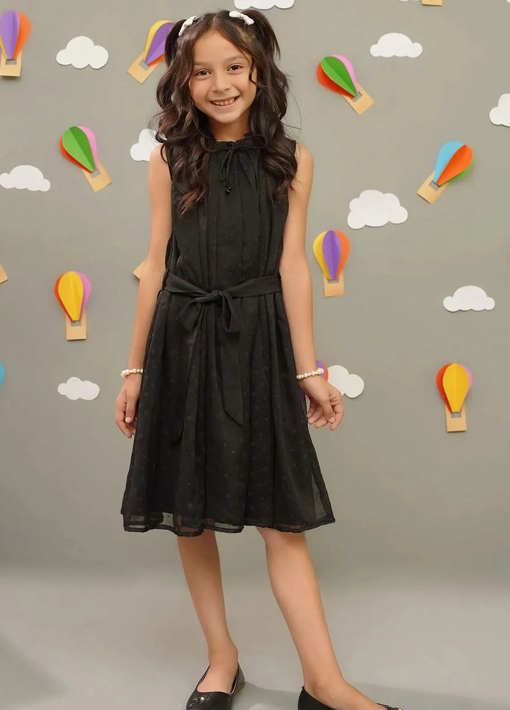 Ochre Pret Embroidered Chiffon Dress INWD-06