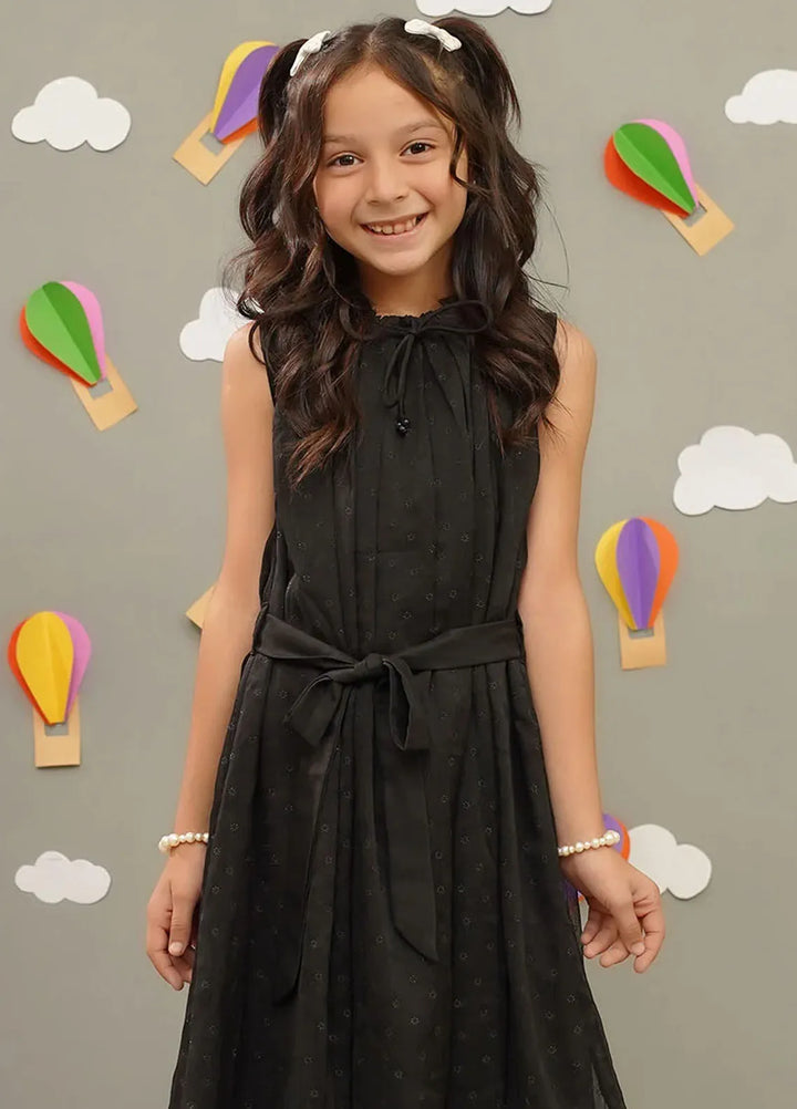 Ochre Pret Embroidered Chiffon Dress INWD-06