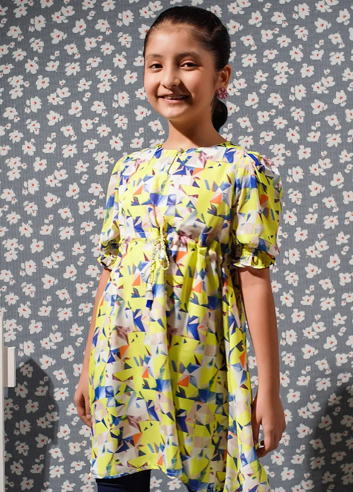 Ochre Pret Embroidered Chiffon Top OWT-612