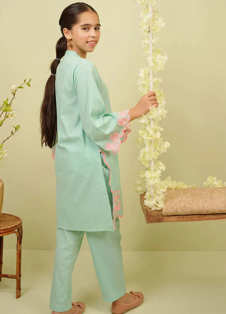 Ochre Pret Embroidered Cotton 2 Piece Suit EMC-06