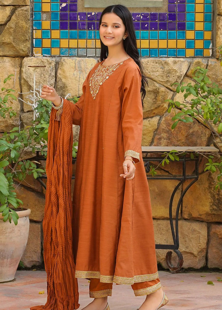 Ochre Pret Embroidered Cotton Co-Ords OFW-MAX-10