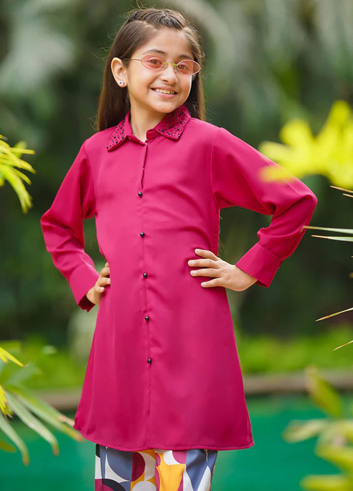 Ochre Pret Embroidered Georgette 2 Piece Suit FC-27