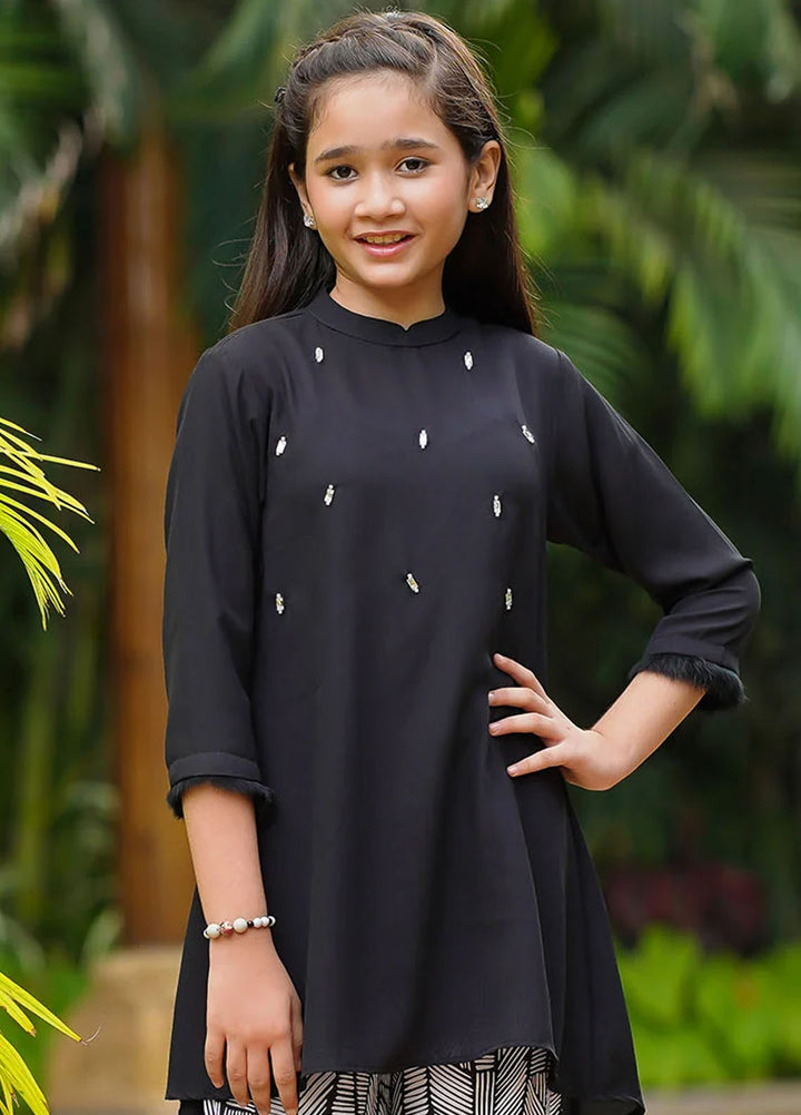 Ochre Pret Embroidered Georgette 2 Piece Suit FC-29