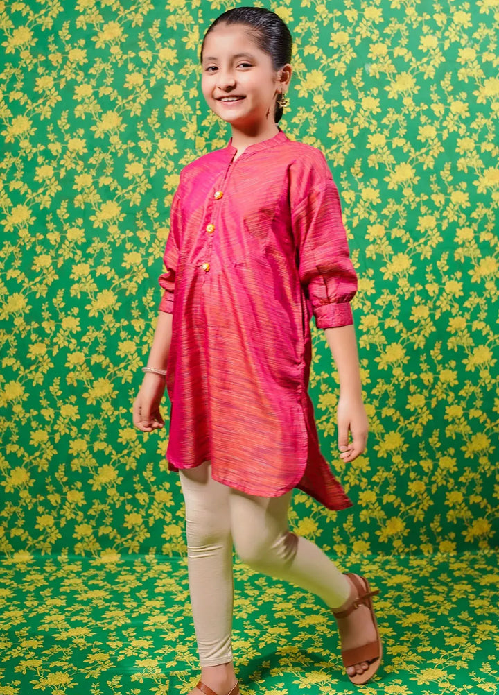 Ochre Pret Embroidered Jacquard Kurti OFK-PRC-35