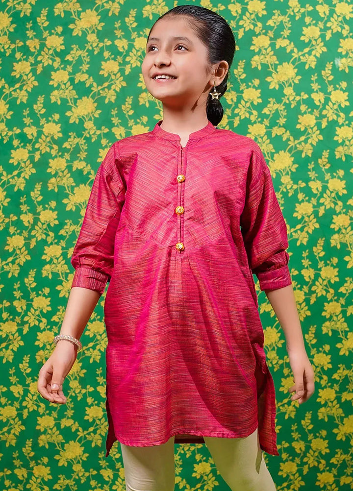 Ochre Pret Embroidered Jacquard Kurti OFK-PRC-35
