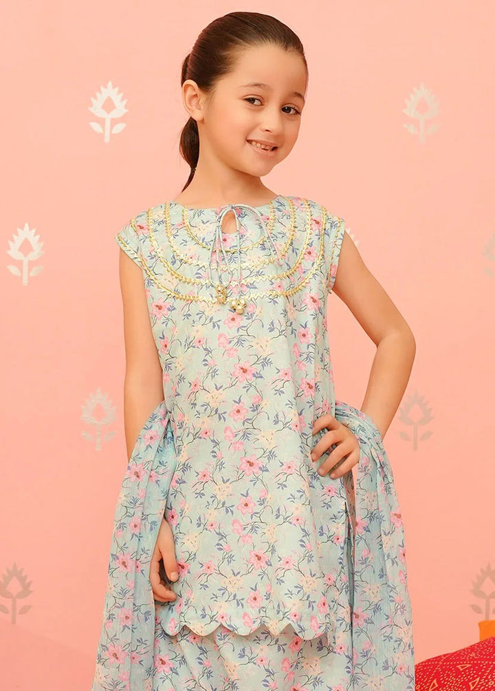 Ochre Pret Embroidered Lawn 3 Piece Suit INDP-05