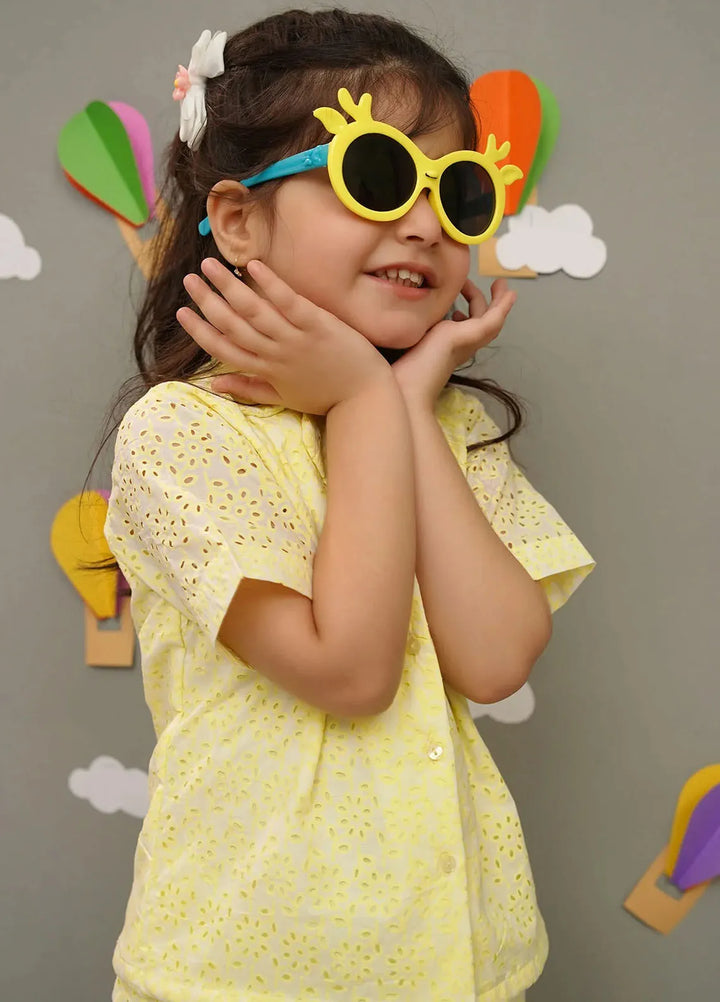 Ochre Pret Embroidered Net 2 Piece Suit INWC-03