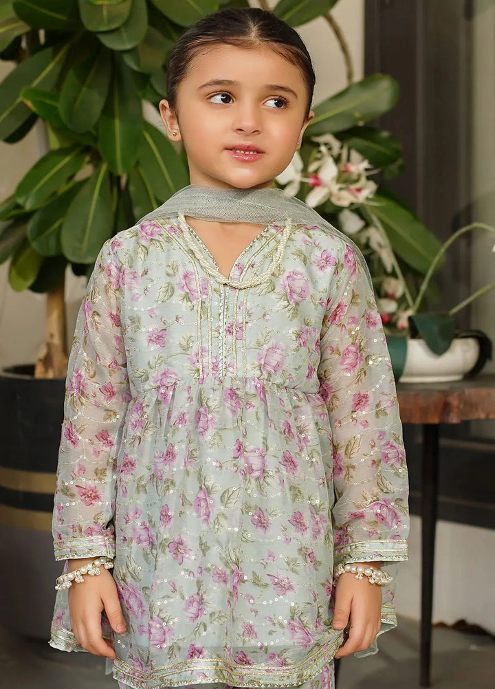 Ochre Pret Printed Chiffon 3 Piece Suit INSHD-01