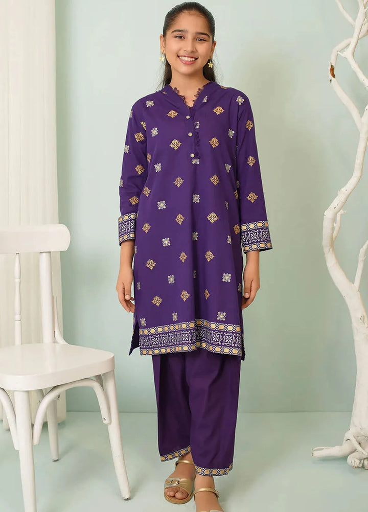 Ochre Pret Printed Cotton 2 Piece Suit COR-90