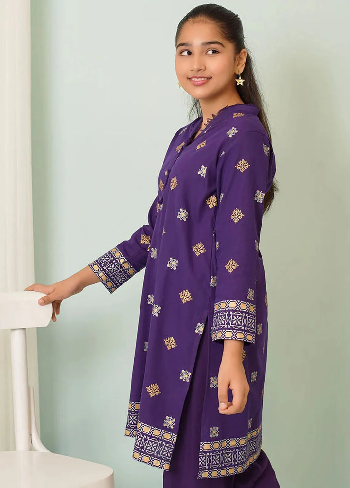 Ochre Pret Printed Cotton 2 Piece Suit COR-90