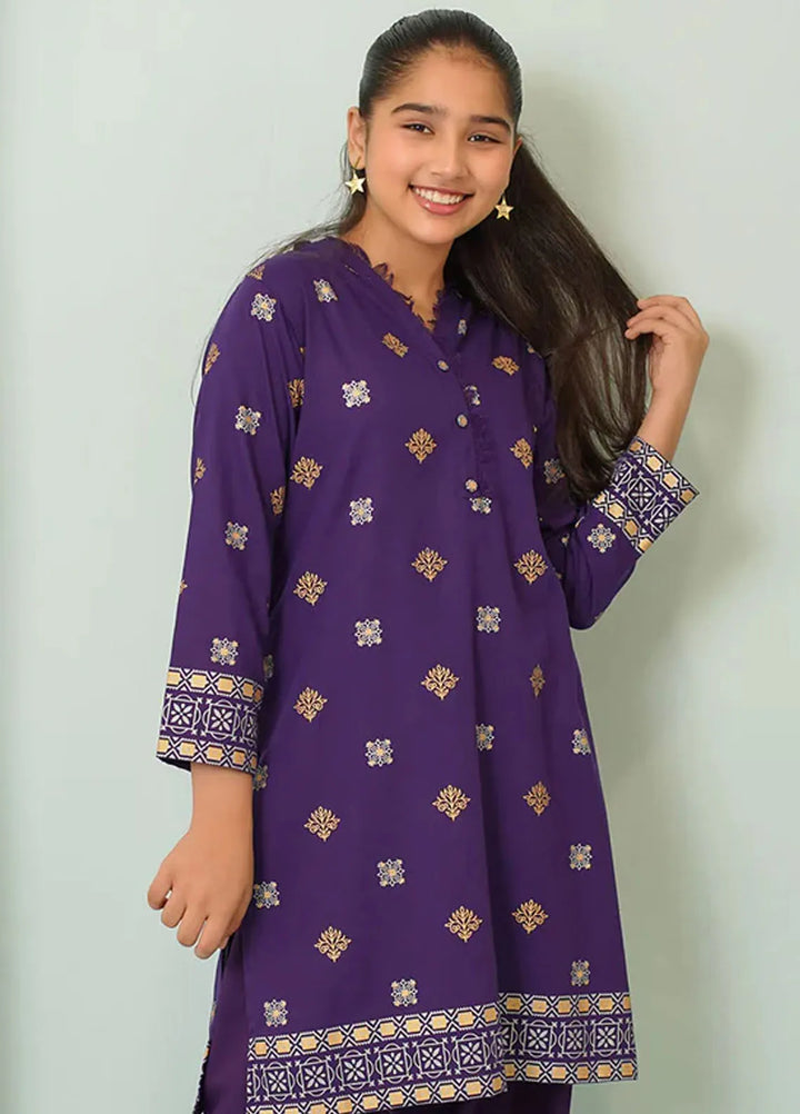 Ochre Pret Printed Cotton 2 Piece Suit COR-90