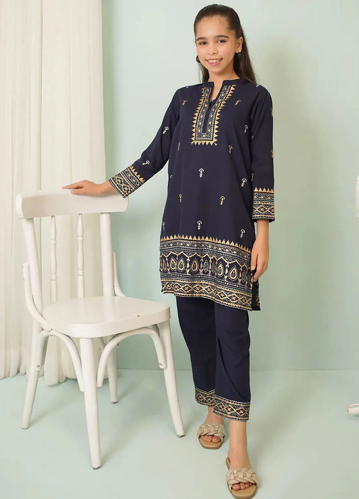 Ochre Pret Printed Cotton 2 Piece Suit COR-92