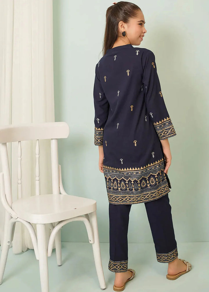Ochre Pret Printed Cotton 2 Piece Suit COR-92
