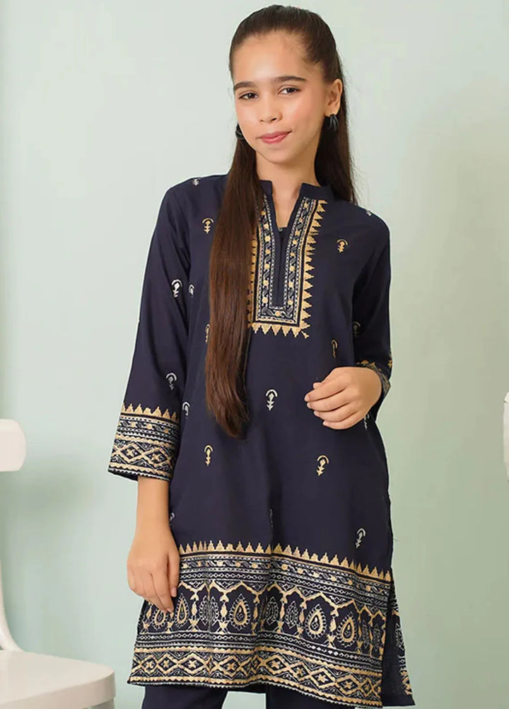 Ochre Pret Printed Cotton 2 Piece Suit COR-92