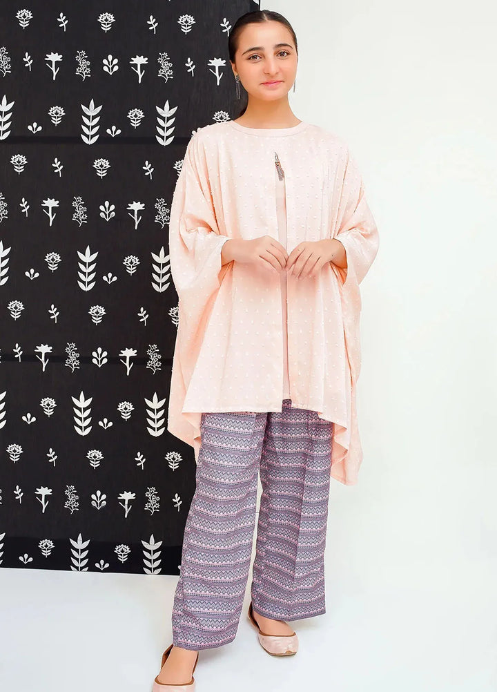 Ochre Pret Printed Cotton 2 Piece Suit For Girls OFW-FC-17