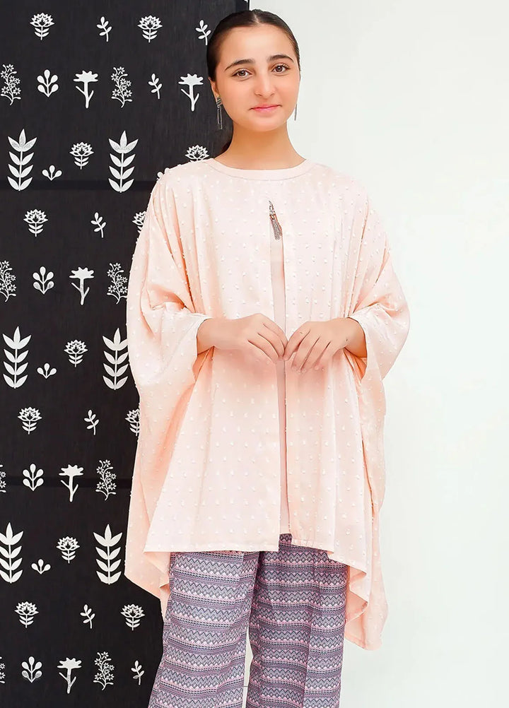 Ochre Pret Printed Cotton 2 Piece Suit For Girls OFW-FC-17