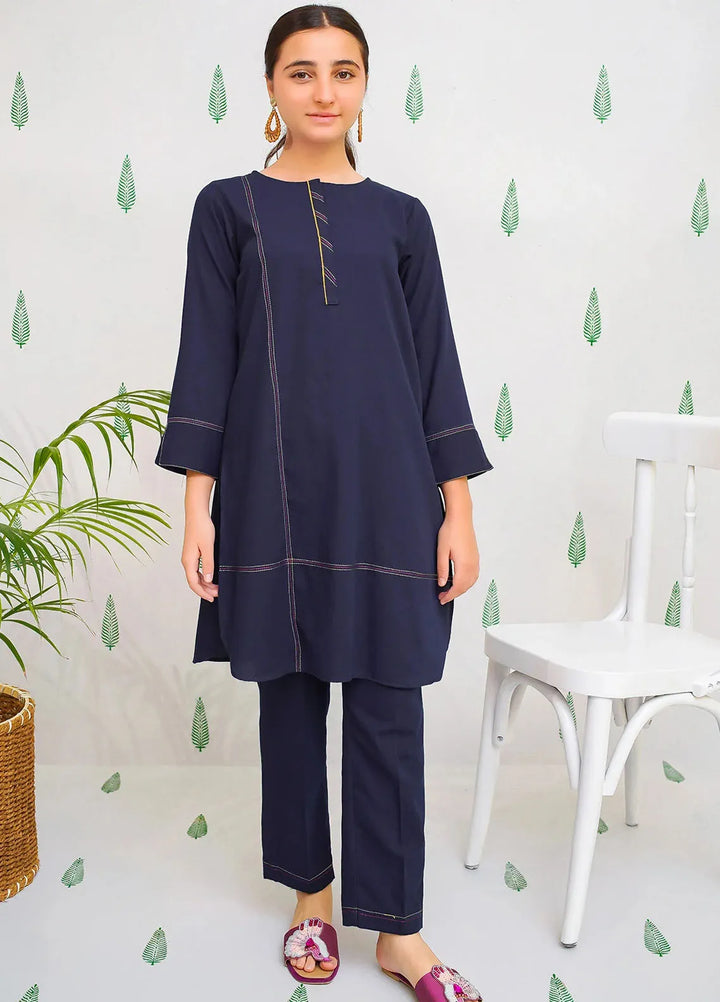 Ochre Pret Printed Cotton 2 Piece Suit For Girls OFW-SC-21