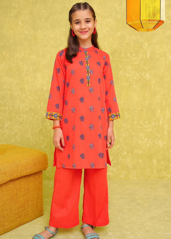 Ochre Pret Printed Cotton Co-ords For Girls OFW-COR-81