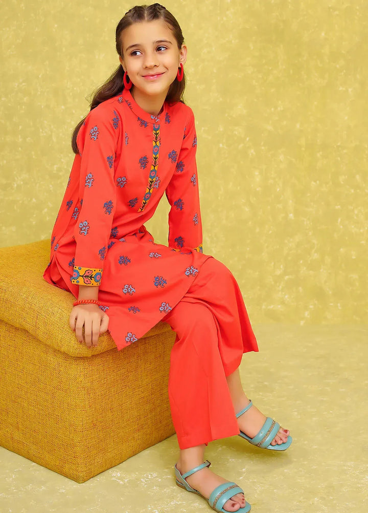 Ochre Pret Printed Cotton Co-ords For Girls OFW-COR-81