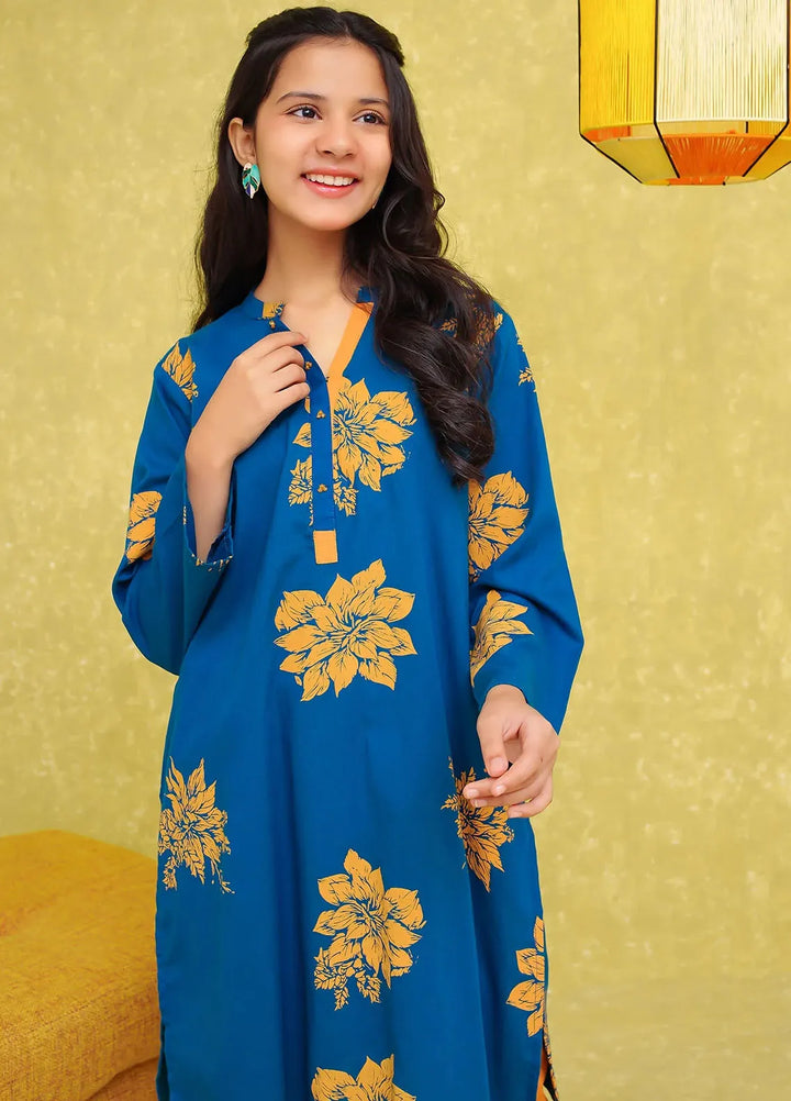 Ochre Pret Printed Cotton Co-ords For Girls OFW-COR-82