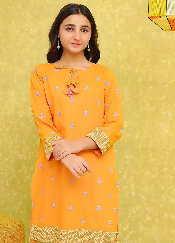 Ochre Pret Printed Cotton Co-ords For Girls OFW-COR-84